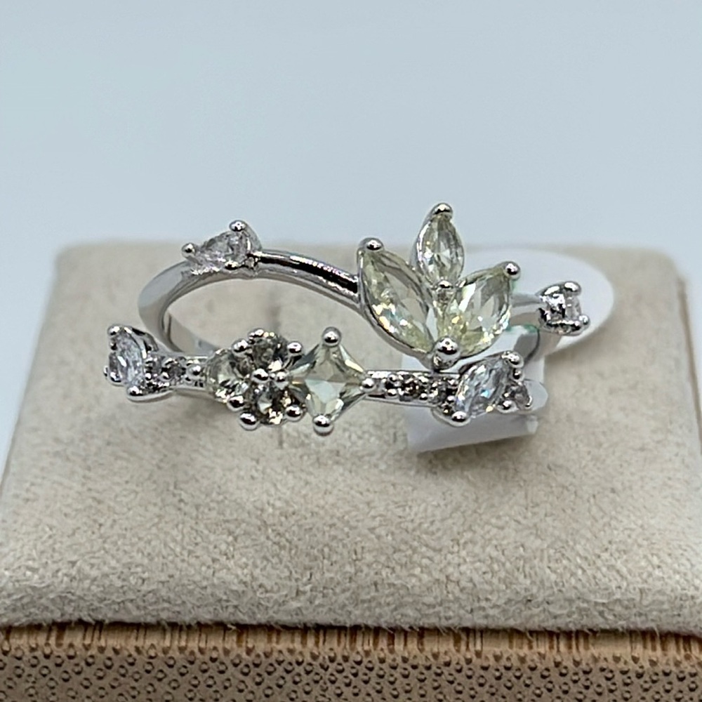 Bomb Party 2 Ring set DELIGHTFUL GRACE RBP6396 Yellow Quartz/Rhodium NWT&BAG